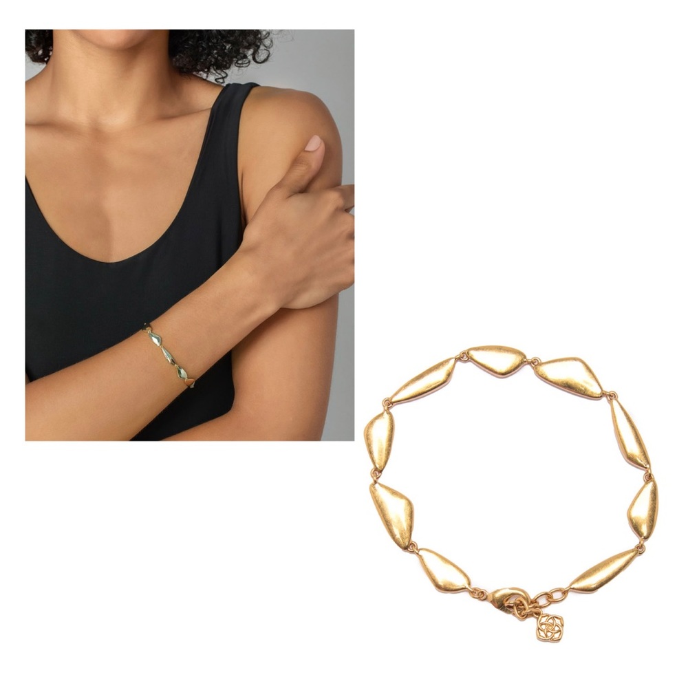 Kendra Scott • “Kira” Bracelet • Vintage Gold - Picture 2 of 4